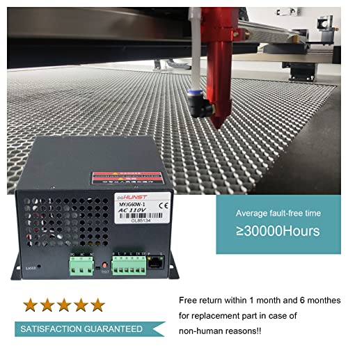 60W CO2 Laser Power Supply for 60w 70w Laser Tube Laser Engraver Cutter Power Supply MYJG-60 DGHUNST