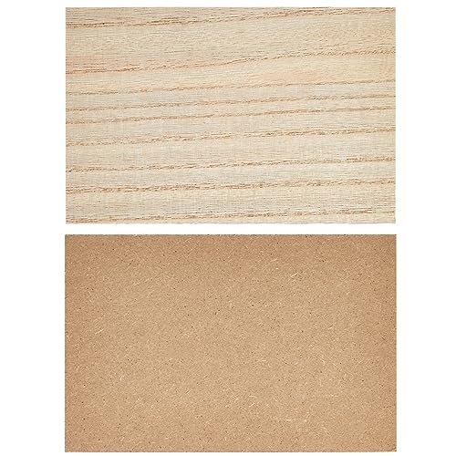 Bright Creations Unfinished Wood Rectangles for Crafts (6x4 in, 4 Pack) Bright Creations