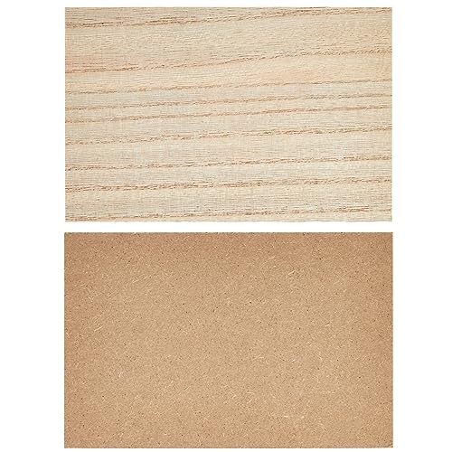 Bright Creations Unfinished Wood Rectangles for Crafts (6x4 in, 4 Pack)