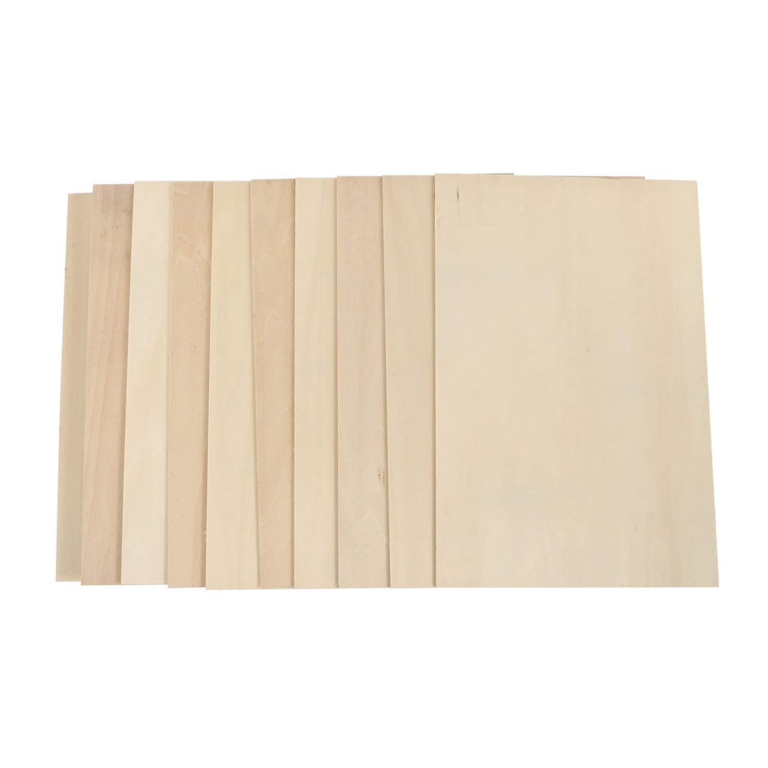 KALLORY 10pcs Board Unfinished Wooden Cutouts Wood Squares for Craft Wood Carving Blanks Unfinished Wood Blocks Oil Birch Plywood Wood Cut Out Wood KALLORY