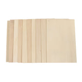 KALLORY 10pcs Board Unfinished Wooden Cutouts Wood Squares for Craft Wood Carving Blanks Unfinished Wood Blocks Oil Birch Plywood Wood Cut Out Wood KALLORY