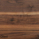 Home Soft Things Living North American Walnut Multi-Plank Unfinished Table, 48" x 28" x 1.5" to 2" with 18" Hairclip Legs Home Soft Things