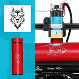 Comgrow Laser Rotary Roller, Laser Engraver Aluminum Y-axis Rotary Roller Engraving Module for Engraving Cylindrical Objects Cans, with 8mm-86mm Comgrow
