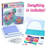 Craft-tastic — String Art Sea Turtle for 2 Fun Craft Projects — Sea Turtle and Hibiscus Flower — Ages 10+ Craft-tastic