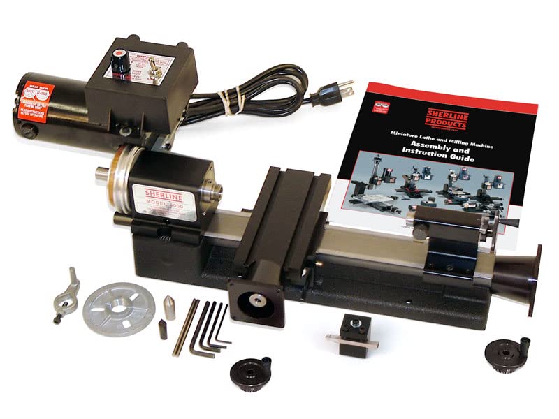 Sherline 4000-CNC 3.5" X 8" CNC Ready Lathe (INCH) (Intended for Computerized CNC.) Computerized Sherline CNC control (Windows OS)