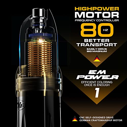 CNC Tattoo Kit Wireless Rotary Pen Machine 2pcs RCA Battery 5pcs Mixed Cartridges Needles Lightweight Gun for Tattoo Artists with Carry Case CNC