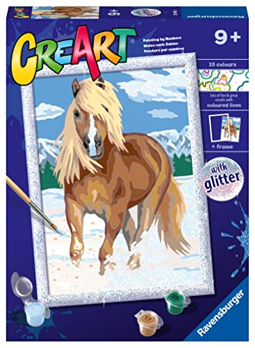 Ravensburger CreArt The Royal Horse Paint by Numbers Kit for Kids - Painting Arts and Crafts for Ages 9 and Up Ravensburger
