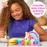 Just My Style Paint & Sparkle Figurines, Paintable Unicorn Rainbow & Butterfly Photo Holder, Create Funky Decor, Includes Art Supplies, Stickers & Just My Style