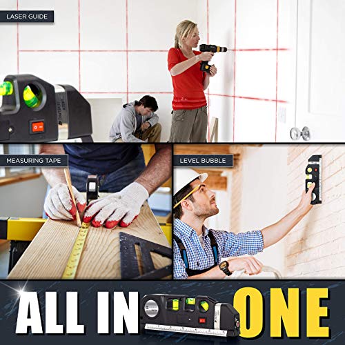 Ofircreation Stud Finder & Multifunction Device (Laser Level line, Leveler, Metric Ruler) - Stud Finder Wall Scanner With Laser Level Can Be Used as OFIRCREATION