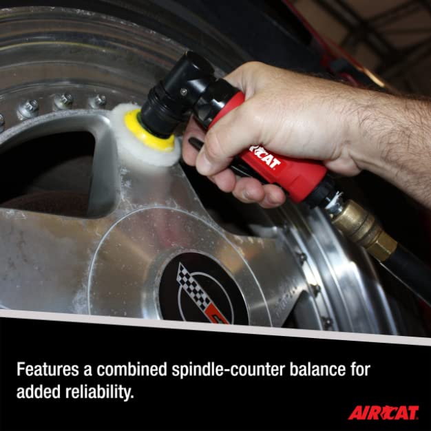 AIRCAT Pneumatic Tools 6320: Spot Sander and Polisher with Internal 1/8-Inch Orbital Head 13,000 RPM AIRCAT