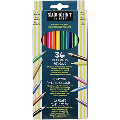 Sargent Art 22-7236 36-Count Assorted Colored Pencils Sargent Art