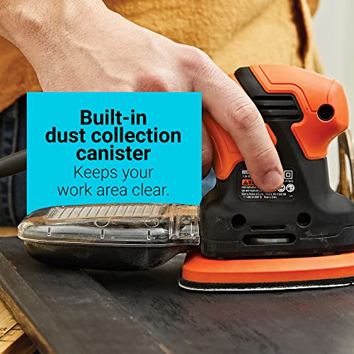 BLACK+DECKER MOUSE 1.2 Amp Electric Detail Sander (BDEMS200C) BLACK+DECKER