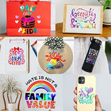 GIRAFVINYL Assorted Vinyl Bundle 12” x 12”,21 Sheets/Pack Holographic Vinyl Permanent Vinyl Adhesive for cricut,DIY Crafts,Home Decor and Tumblers GIRAFVINYL