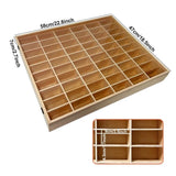 Wooden Wall Mount Display Case for Hot Wheels, with Dust Resistant Door, Matchbox 1/64 Scale Diecast Model Cars Display Storage Organizer Case, WoodArtSupply