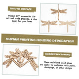 Abaodam 50 Sets Chrysanthemum on Blank Wood Chip Wooden DIY Crafts DIY Wood Ornaments Things to Paint on Unfinished Wooden Embellishments Blank Abaodam