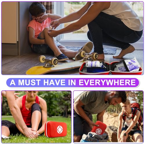 275Pcs Travel First Aid Kits for Car Emergency Preparedness Items Urgent Accident Essentials Kit Survival Gear Equipment Sports First Aid Kit for YIDERBO