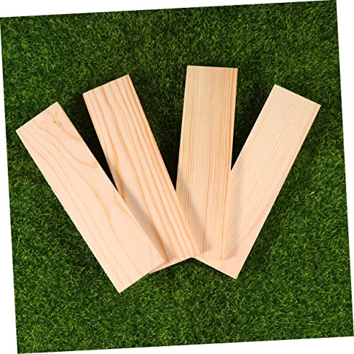 NOLITOY 10pcs Plank Board Wood Boards for Crafts Unfinished Wood Plaques Craft Wood Rectangular Blocks Carving Basswood Photo Backdrop Board NOLITOY