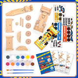 Atoylink DIY Wooden Cars Crafts for Kids Easy Assemble & Paint Your Own Race Cars 3 Pack Model Car Kits Woodworking Arts and Crafts for Boys Girls Atoylink