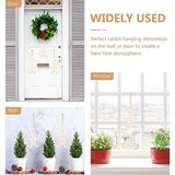 Abaodam 100 Pcs Christmas Wooden Ornaments Unfinished Wood Gingerbread Man Cutouts Christmas Tree Hanging Decor for DIY Xmas Holiday Party Decor Abaodam