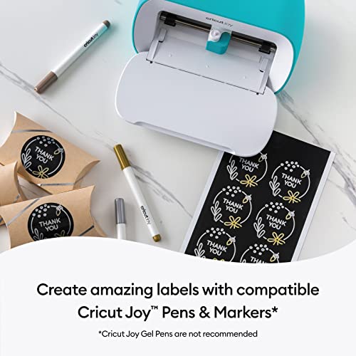 Cricut Smart Permanent Writable Vinyl (5.5in x 13in, Black) for Joy machine  - matless cutting for shapes up to 4ft, & repeated cuts up to 20ft