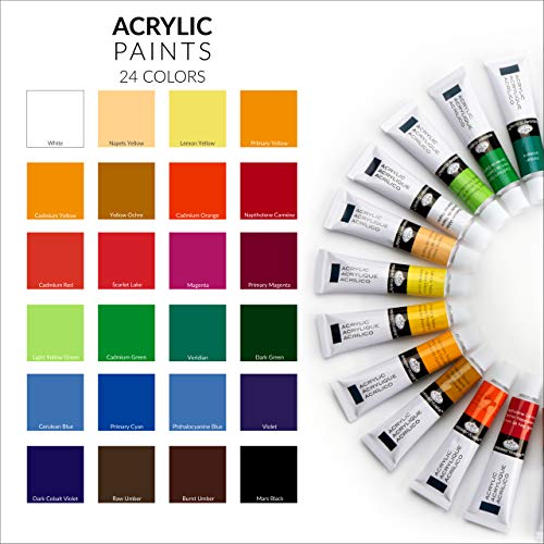 Royal & Langnickel Acrylic Paint Set 24pc, 24 Pieces Royal & Langnickel