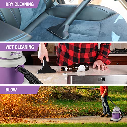 Shop-Vac 4 Gallon 4.5 Peak HP All Around EZ Series Wet/Dry Vacuum, Portable Compact Shop Vacuum, 3 in 1 Function with Wall Bracket & Attachments for Shop-Vac