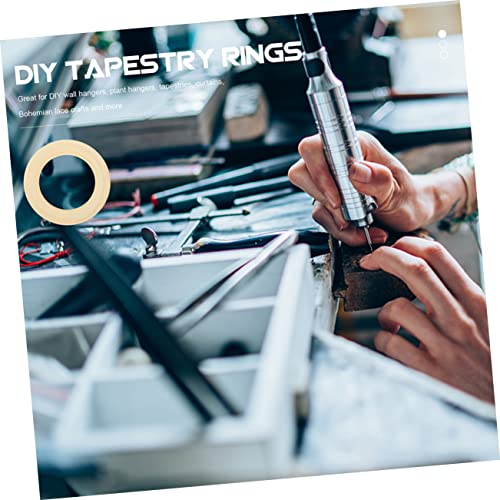 MAGICLULU 25pcs Handmade Wooden Ring Craft Rings Blank Wooden Circles DIY Wooden Rings Wooden Ring Crafts DIY Wood Craft Pendant Wooden Crafts MAGICLULU