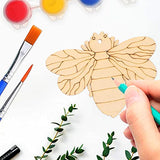 VOSAREA 20pcs DIY Pendant Wooden Cutouts for Crafts Wood Cutouts Decorative Cutouts Ornament Unfinished Wood Crafts Wooden Snail Embellishments VOSAREA