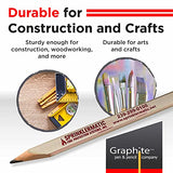 GRAPHITE Pen & Pencil Company Misprint Carpenter Pencils | Distressed Bulk Pencils | Construction Pencils | (72) Pieces GRAPHITE