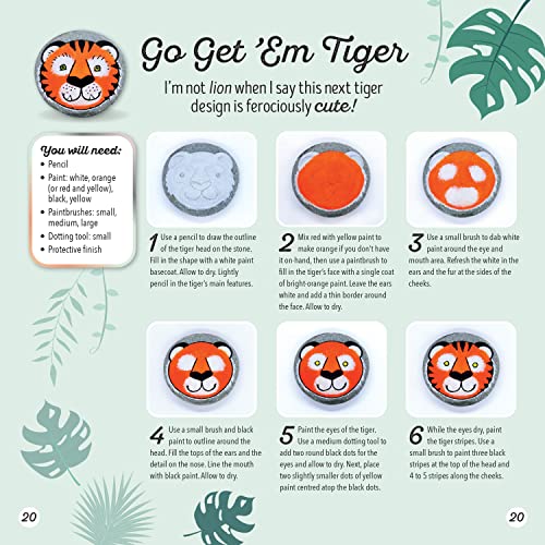 Hinkler Animal Rock Painting Box Set - DIY Rock Painting for Adults - Rocks, Brush, Paint Included - Mandala Stone Artist - Create Rock Artwork at Hinkler