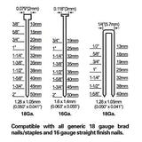 NuMax SL31 Pneumatic 3-in-1 16-Gauge and 18-Gauge 2" Finish Nailer and Stapler Ergonomic and Lightweight Nail Gun with No Mar Tip for Finish Nails, NuMax