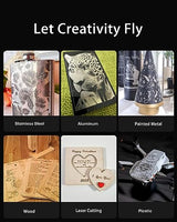 LaserPecker 4 Laser Engraver with Rotary and Slide Extension, Fiber and Diode Laser Engraving Machine for Metal Wood Plastic Acrylic Leather Jewelry LaserPecker