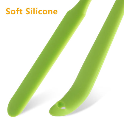 WLLHYF Color Silicone Spatula 6pcs 9.8in Extra Large Long Handle Non Stick Baking Icing Scraper Pastel Spreader Mixing Stir Sticks Cake Cream Pancake