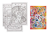 Crayola Uni-Creatures & Cosmic Cats Coloring Book Set - 2 Pack (96pgs), Animal Sticker Sheet, Metallic Crayons & Glitter Crayons Crayola