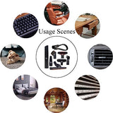 MZY LLC Set of 8 Vacuum Attachments for Shop Vac Accessories 1 7/8" to 1" Vacuum Hose Adapter 1 1/4" Vacuum Floor Brush 1 1/4" Vacuum Brush Flexible MZY LLC