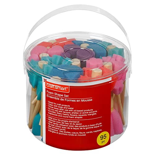 3 Packs: 95 ct. (285 Total) Foam Shapes Brush Set by Craft Smart® Craft Smart