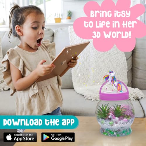 Amitié Lane Arts & Crafts DIY Terrarium w/Augmented Reality App. Unicorn Toys Gifts for Girls 6-8. Arts and Craft Unicorn Birthday Gifts for Kids - WoodArtSupply