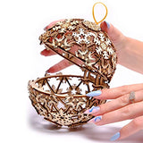 3D Wooden Christmas Ball Puzzle Kit by Wood Trick - Festive DIY Decor for All Ages Wood Trick