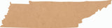 Wood Tennessee State 12 Inch Cutout, Unfinished Wooden Tennessee Map Craft Shape, Door Hanger NEXTCraft