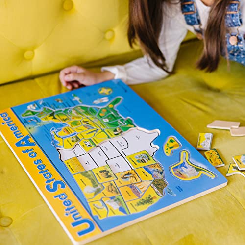 Melissa & Doug USA Map Wooden Puzzle (45 pcs) Melissa & Doug