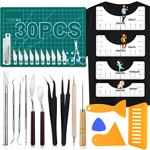 30 PCS Precision Craft Weeding Tools for Weeding Vinyl, DIY Art Work Cutting, Hobby, Scrapbook,Sewing. NEOACT