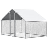 Chicken Coop Large Metal Chicken House/Pen for 6/10 Chickens Poultry Cage with Waterproof Cover for Rabbits Duck Walk-in Chicken Run for Yard Outdoor CHIKENCOOP