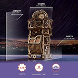 UGEARS Tourbillon Table Clock Kit - Sky Watcher 3D Wooden Puzzles Mechanical Clock Kit Idea DeskWood Clock Kits to Build - 3D Puzzles Model Kits for UGEARS