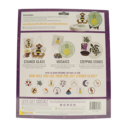 Moon and Star Pre-Cut Stained Glass Kit - WoodArtSupply