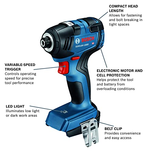 BOSCH GXL18V-27B22 18V 2-Tool Combo Kit - WoodArtSupply