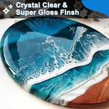 Shabebe Table Top Epoxy Resin 1 Gallon, Super Gloss & Crystal Clear Epoxy Resin Kit with UV Resistant & Self Leveling, Non Toxic Food Safe for River Shabebe