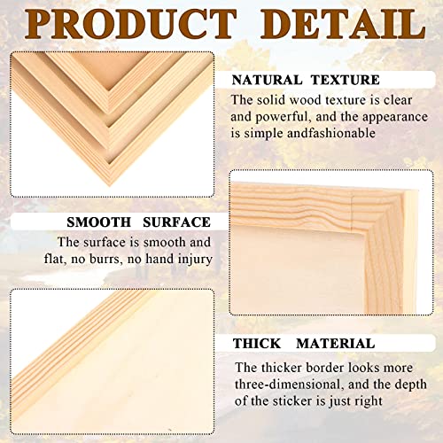 15 Pack Unfinished Wood Canvas Panels Kit 11.8x7.9 Inch Wooden Panel Boards Wood Paint Pouring Panels Wooden Canvas Panels Boards for Painting, Uoeo