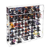 Ikee Design Mountable 25 Compartments Acrylic Display Case Cabinet Stand with Mirrored Back - Display Shelves for Collectibles, Gemstone and Figures, Ikee Design