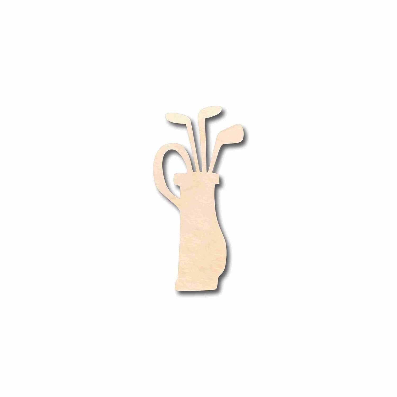 Unfinished Wood Golf Bag Silhouette - Craft- up to 24" DIY 4" / 1/4" 24 Hour Crafts