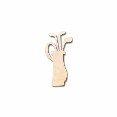 Unfinished Wood Golf Bag Silhouette - Craft- up to 24" DIY 4" / 1/4" 24 Hour Crafts